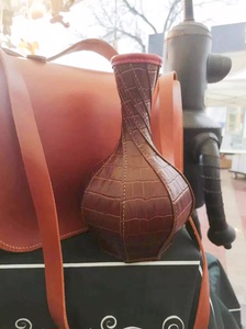 裁鱼旗舰店diy材料包头层羊皮复古花瓶摆件皮具礼物收藏装饰品
