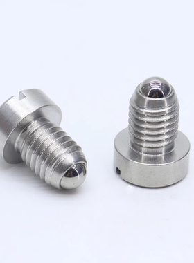 PBSHS一字槽螺纹锁螺钉 球头柱塞PBFH不锈钢圆头盖型弹簧定位珠