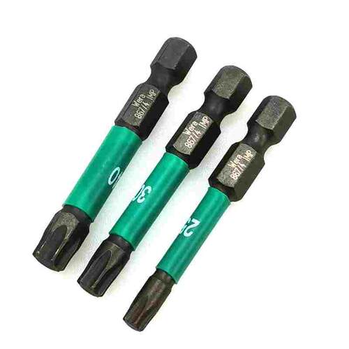 德国维拉WERA冲击减震电动螺丝批头刀咀867/4IMP TX25 T30 40