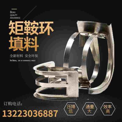 304不锈钢矩鞍环蒸馏塔吸收塔化工环保填料316阶梯环鲍尔环拉西环