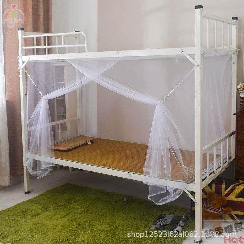 上下铺床的蚊帐大学生宿舍专用90x190床帘单人寝室防尘顶2024新款