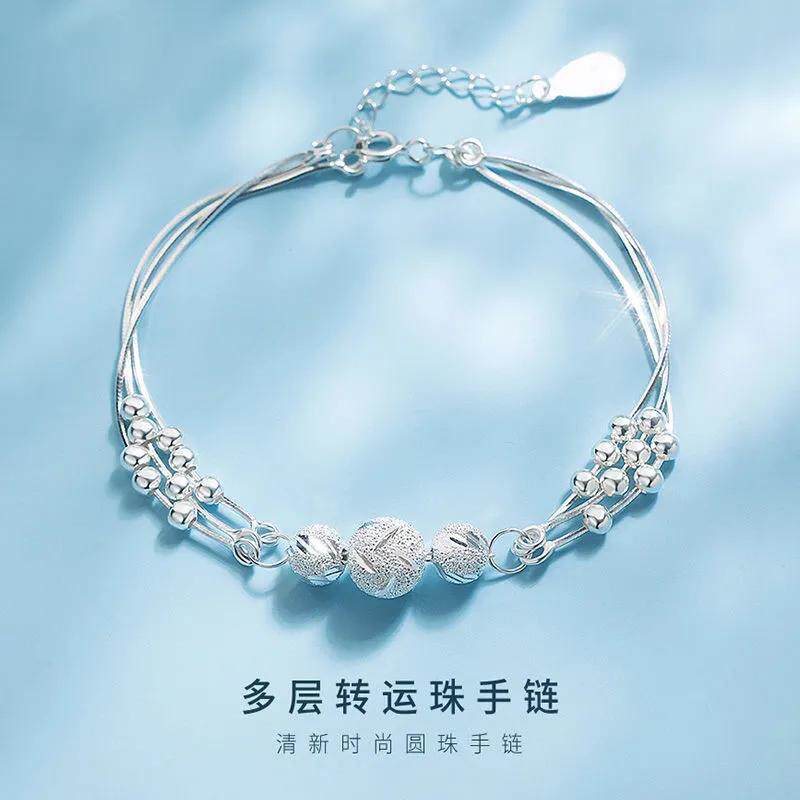 【下单立减30】多层豆豆转运珠手链女生秋冬手饰小众设计招财