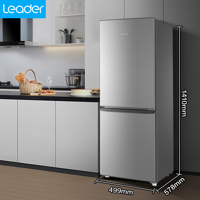 海尔统帅218l电冰箱家用双开门小型三门多门租房宿舍中型两门180l