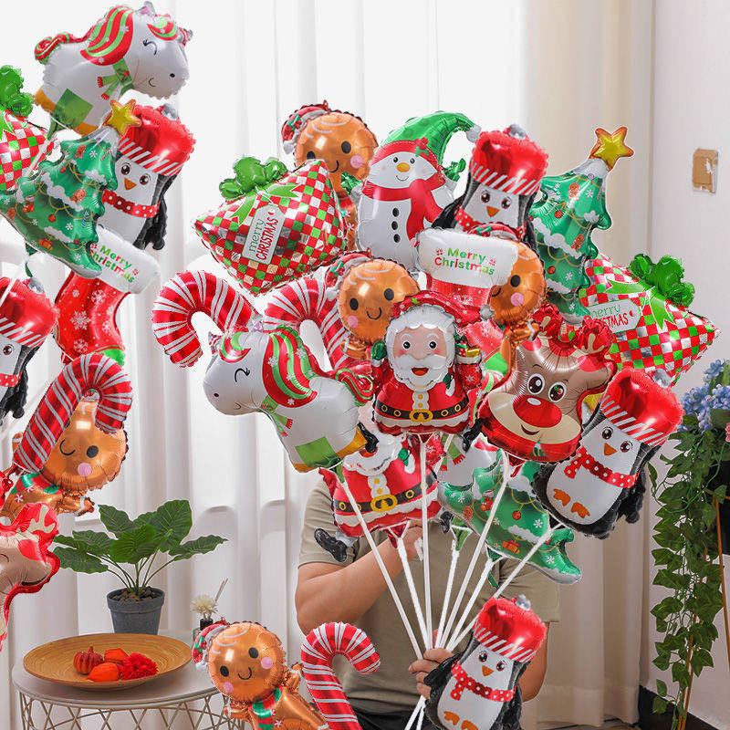 圣诞节装饰迷你雪人老人麋鹿带杆铝膜气球学校儿童手持布置装扮,节庆用品/礼品,圣诞装饰品,淘宝优惠券,粉丝福利购,淘宝优惠卷