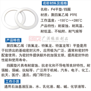 PTFE聚四氟F4挡圈白平垫片 35.5 29.5