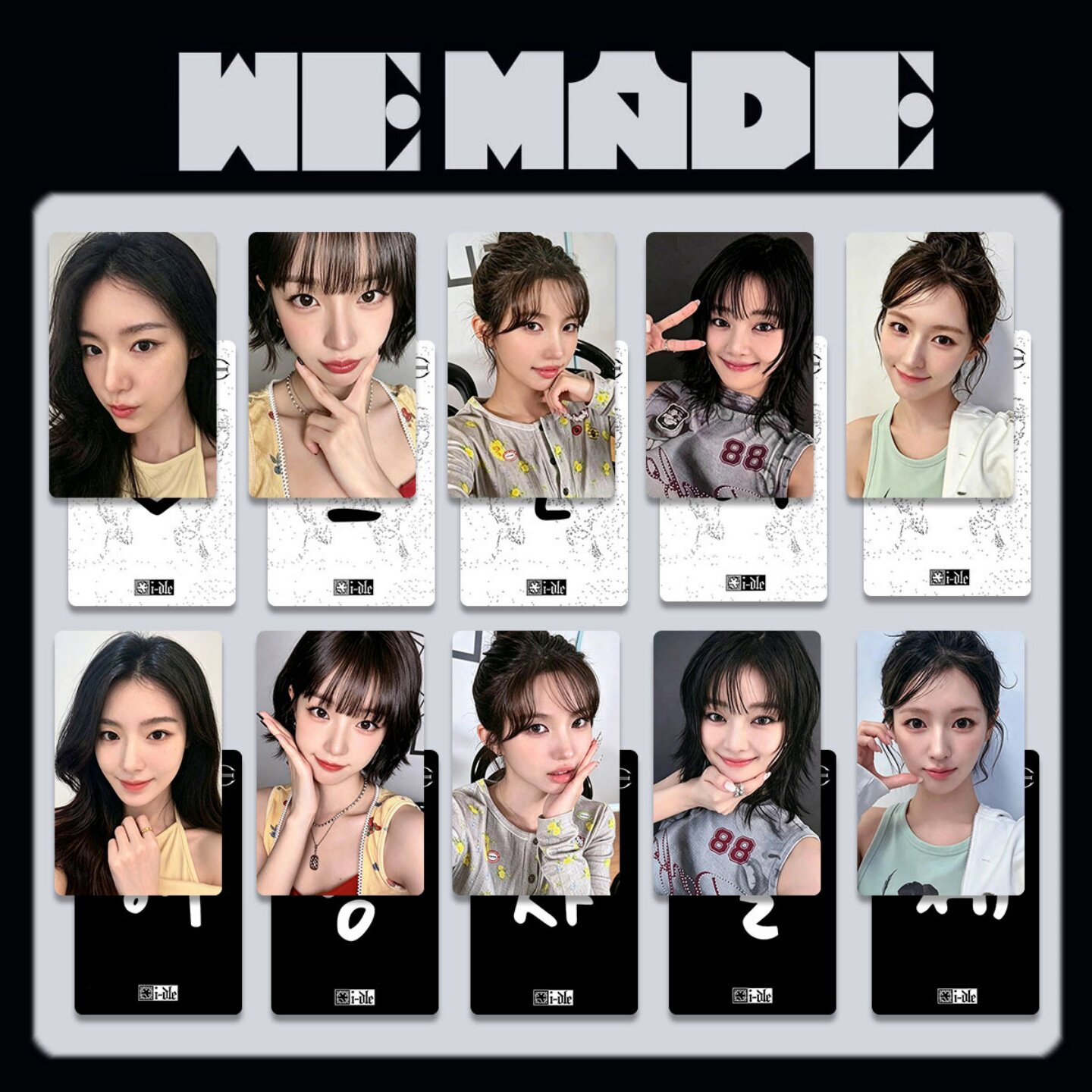 IDLE娃WE MADE周边特典小卡 k4小卡特典卡女团自制卡通小卡收藏