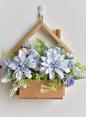 雏菊仿真花壁挂墙面挂件室内墙上绿植创意立体绢花房间装饰