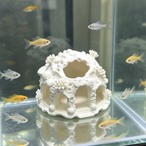 可沉水鱼缸造景小鱼虾躲避屋水下摆件鱼虾蟹繁殖屋小珊瑚造景