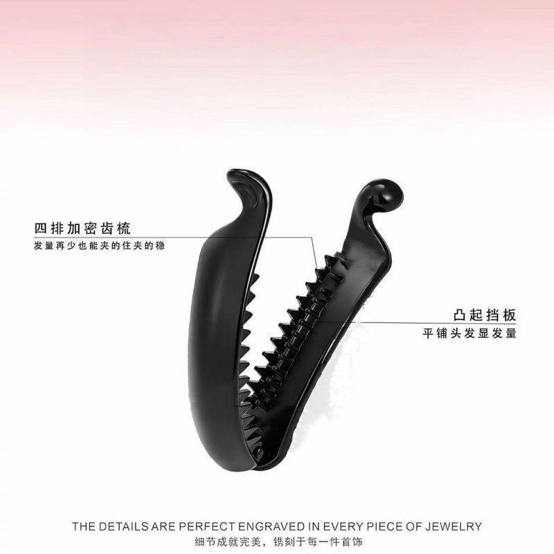 后脑勺高马尾半扎横夹新款月亮发夹发量少头饰发卡