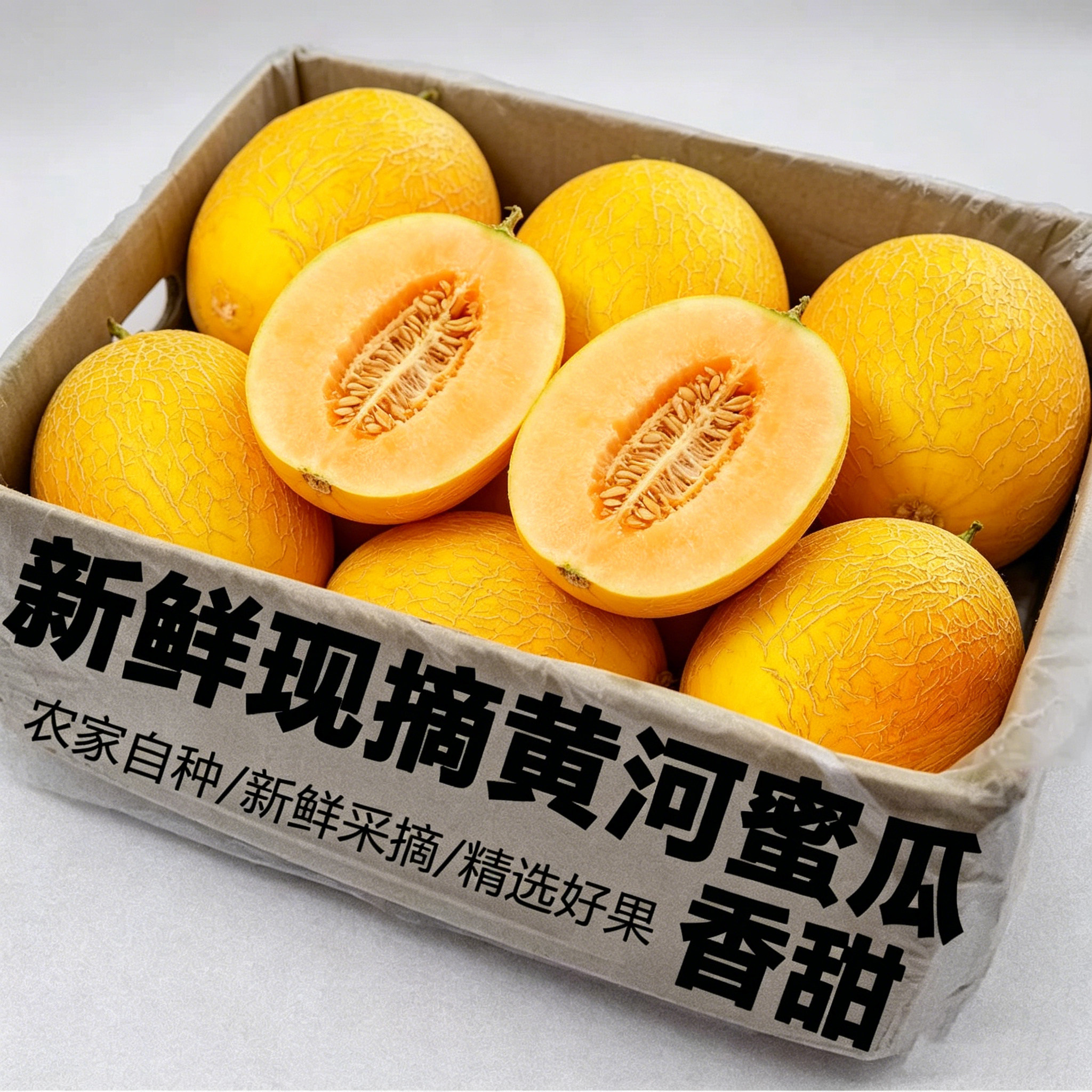 农家黄河蜜瓜应当季水果果农自种