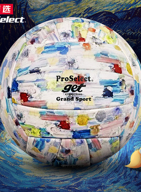 ProSelect专选排球学生中考专用排球 复古油画比赛训练硬排5号球