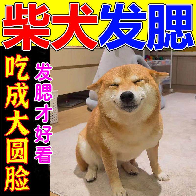 正宗柴犬增肥发腮专用爆腮神器狗狗快速补充营养增食长肉长胖拉大