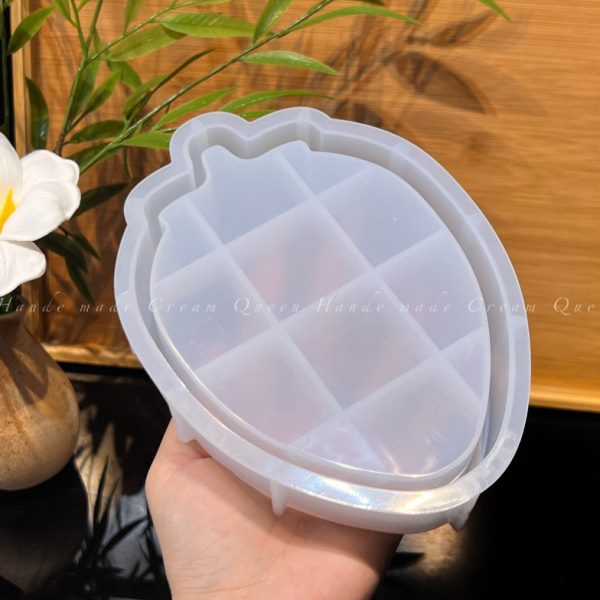 装饰后收纳盒硅胶模具皇摆台摆件水晶滴胶模具DIY手工草莓奶油
