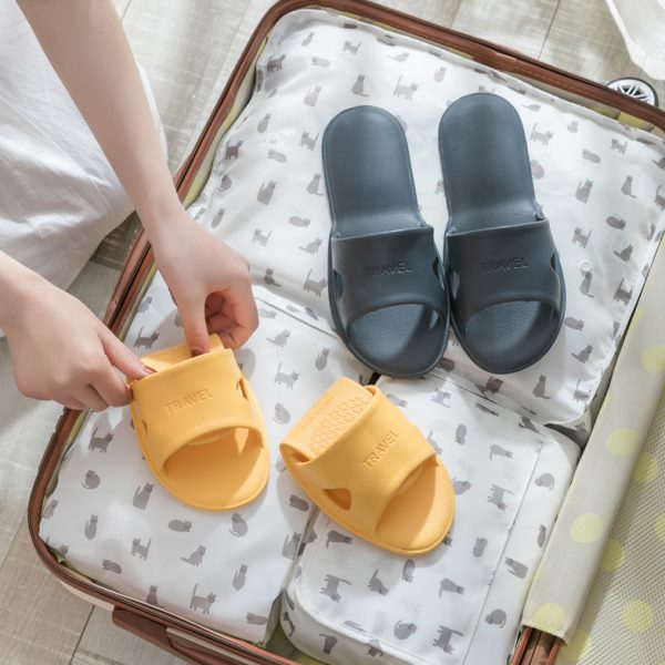 室内家用拖鞋女夏出差情侣轻便飞机新品洗澡便携折叠防滑旅行酒店