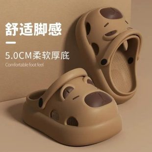 防滑 卡洞厂童2025儿童拖鞋 男皮巴孩家中大童夏季 沙滩凉鞋 女拉新款