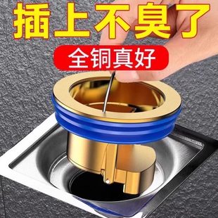 防虫下水道防通用异味厨房 堵防臭地漏芯卫浴神器铜防排水家用新款