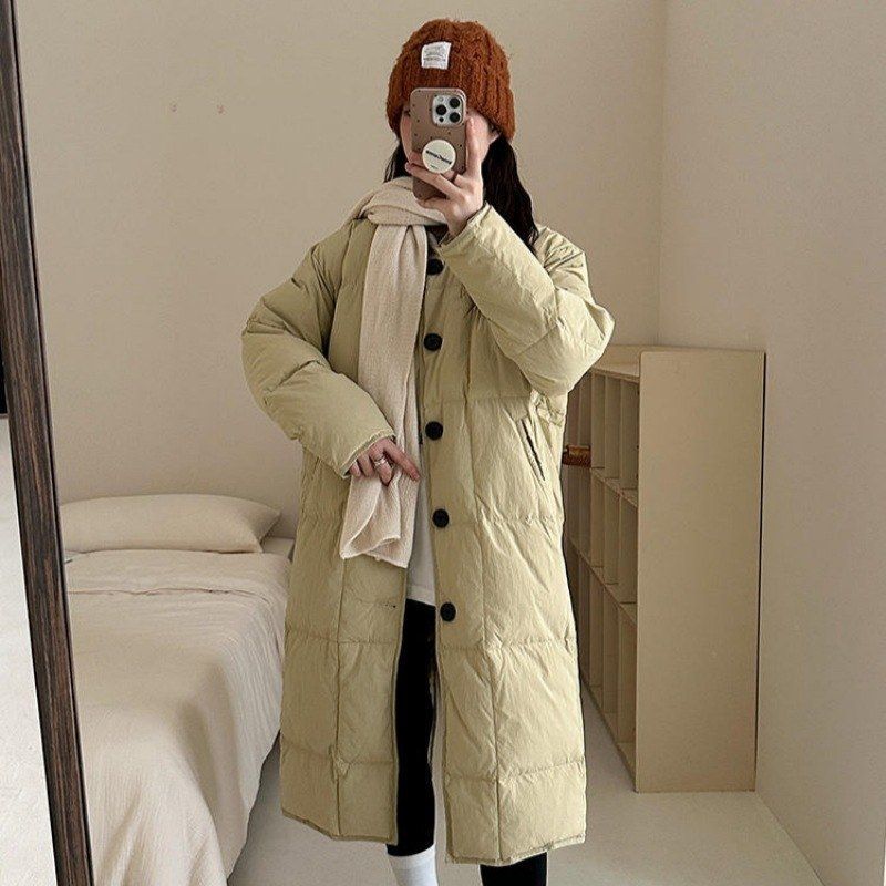 羽绒棉服女冬中长款韩版宽松复古棉衣2025年潮流设计感棉袄外套