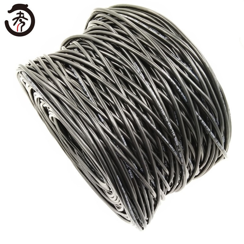 超五类无氧铜CAT5E多股网络线黑色7*0.16mm优质工程布线电梯网线