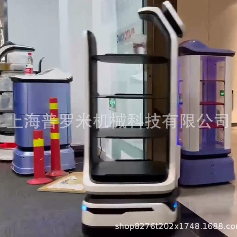 AX6112智能送餐机器人餐厅自动上菜服务员端菜饭店传菜酒店送菜室
