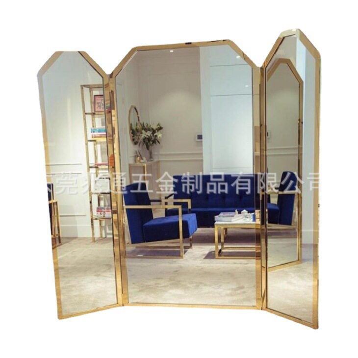定制镜面不锈钢卫生间镜子洗手台壁挂式墙面镜带灯黑色智能浴室镜