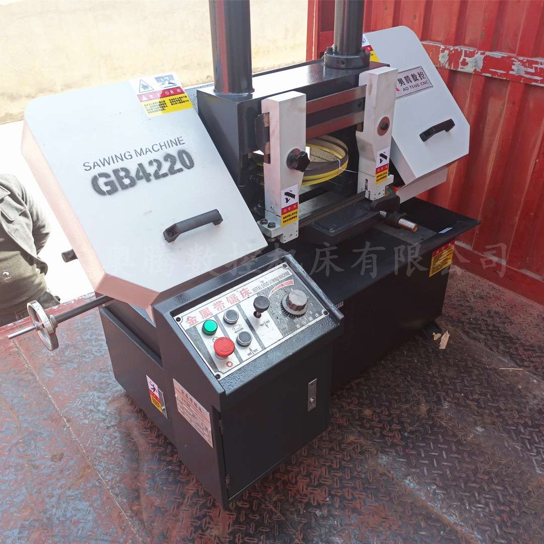 奥腾GB4220金属带锯床 小型GH4220带锯床 手动液压可选