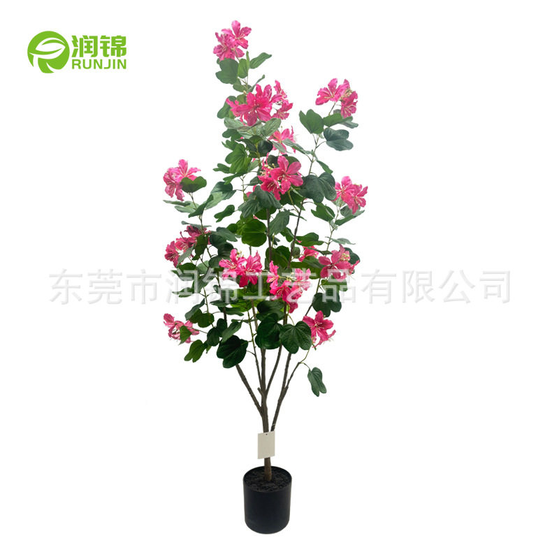 批发出口拆装仿真花紫荆花北欧家居客厅酒店装饰工程婚庆摆件假花