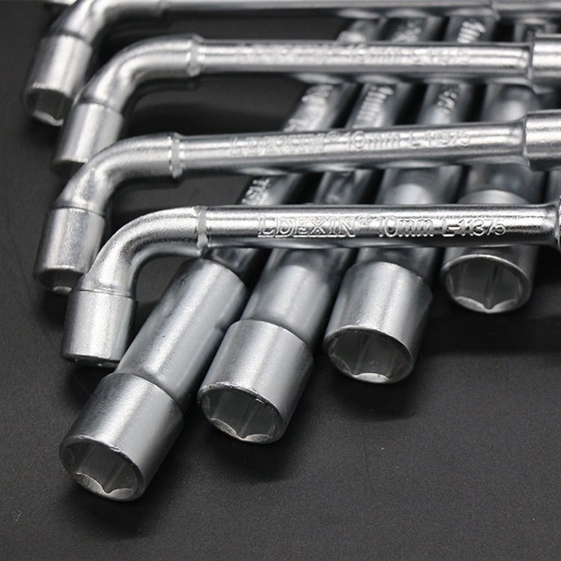 进口L型 7字型 烟l斗 双头 套筒弯头/穿孔 扳手内外六角板手6-19m