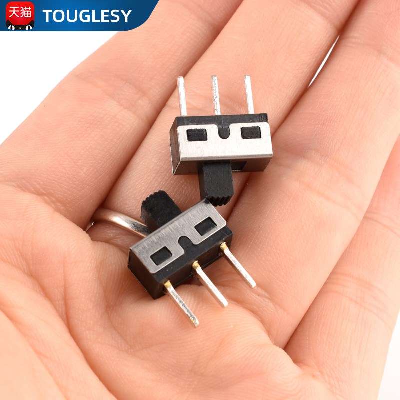 SS12D10 G5拨动开关 2档3脚横柄式拨动开关小型电源开关 2只