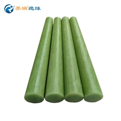 环氧树脂棒 耐高温水绿色实心胶木圆棒 FR-4玻纤玻璃钢绝缘引拔棒