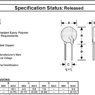 RXEF135 直插自恢复保险丝60V 72V 1.35A 1350MA 72XF135 泰科TE