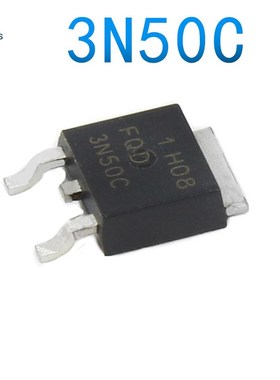 (2个)原装FQD3N50CTM N沟道场效应管3N50C 500V 2.5A 贴片TO-252