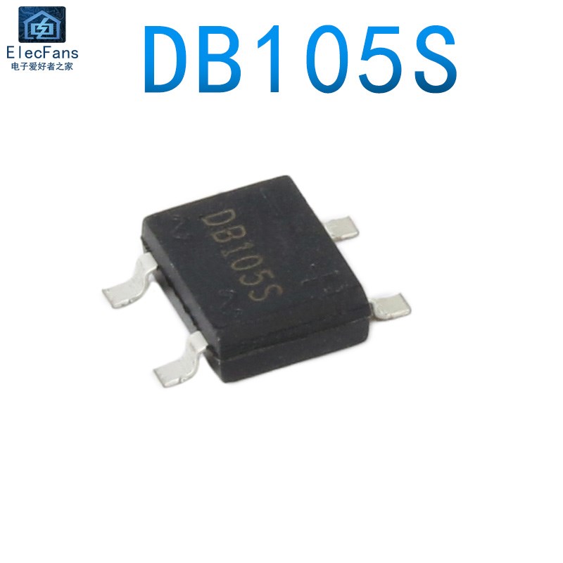 (20个)原装全新DB105S 1A 600V 贴片SOP-4封装 整流桥桥堆