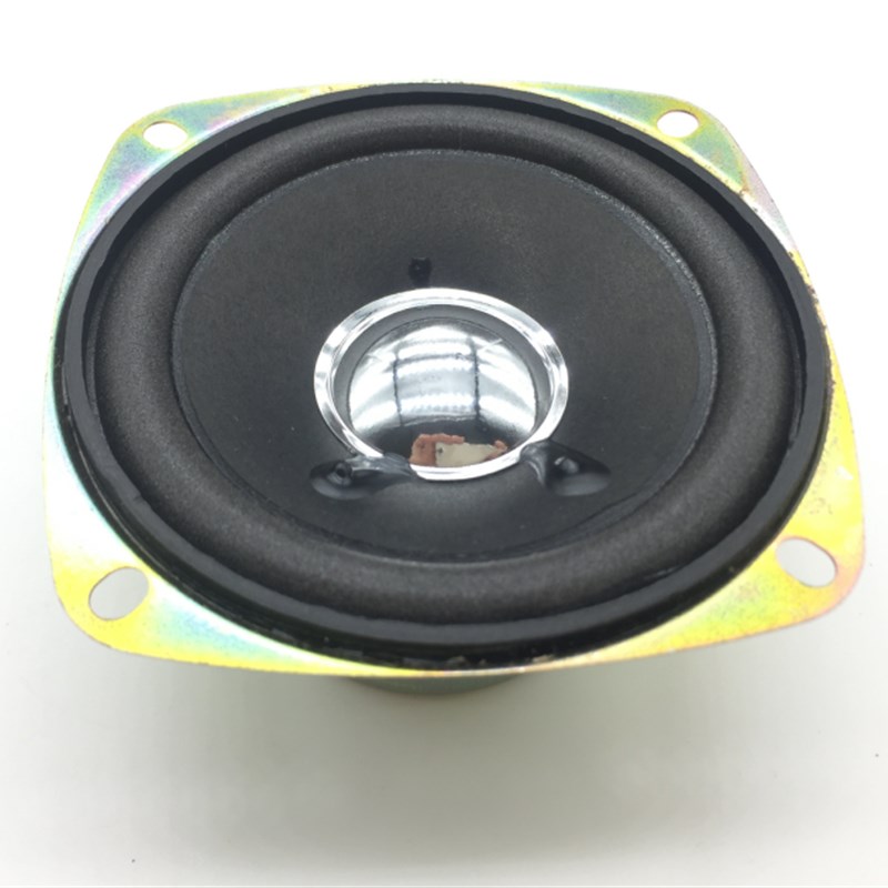 78mm扬声器 4欧10W 全音 泡沫边 3寸全频喇叭 黑帽银帽随机发