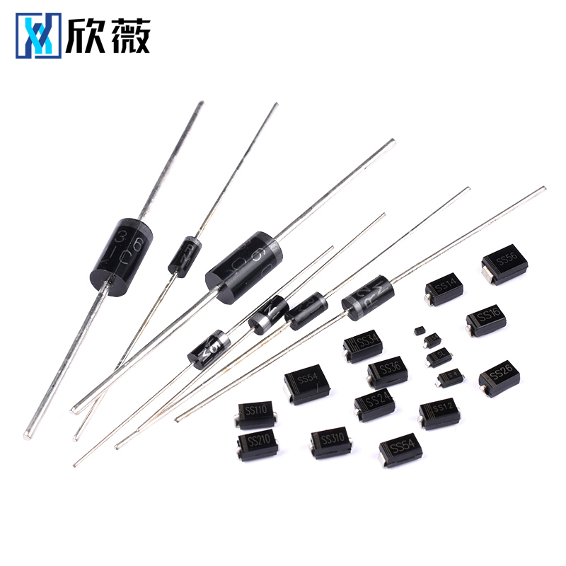 1N5819 5822 SR160 360 540 2100 3100 5100直插肖特基整流二极管