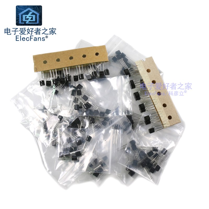 常用三极管包 共18种180个 S8050/8550/9012/9013/9014 TO-92直插