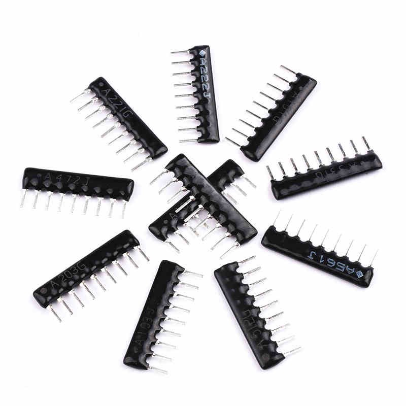 9脚9P 5P排阻A103J/102G 1K2.2K4.7K10K100 220 330470欧560R