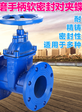 暗杆弹性座封闸阀 阀门 手动  自来水法兰闸阀Z45X DN65 80 100