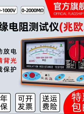 天宇 绝缘电阻测试仪 TY6018 指针式电阻表 电子兆欧表500V 1000V