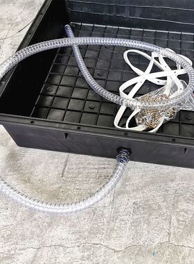 厂家直销蓄电池防水电池盒路灯储能蓄电池专用黑色地埋箱24V200AH