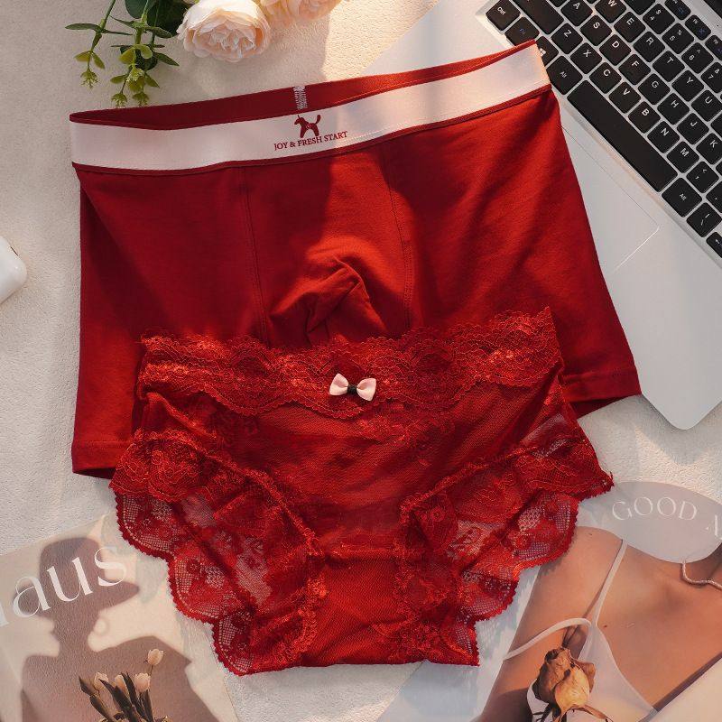 一件代发~可 量大价优情侣内裤红色结婚本命年一男一女内衣,女士内衣/男士内衣/家居服,女三角裤,淘宝优惠券,粉丝福利购,淘宝优惠卷