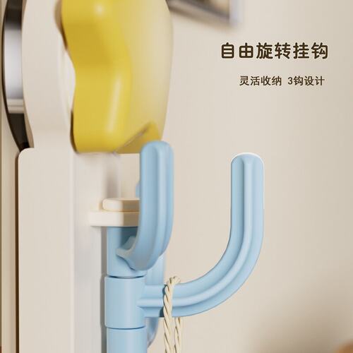 仙人掌吸盘挂钩卫生间宿舍门后衣服帽子毛巾挂墙置物架