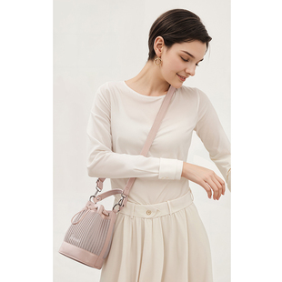 onimals斜挎水桶包女2025新款高级感小众设计师单肩菜篮子手提包