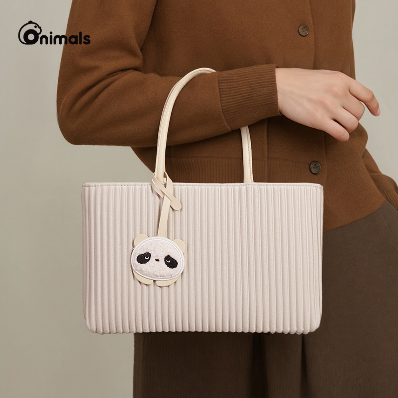 onimals空气感菜篮子包女2025新款通勤小拎包单肩手提水桶包