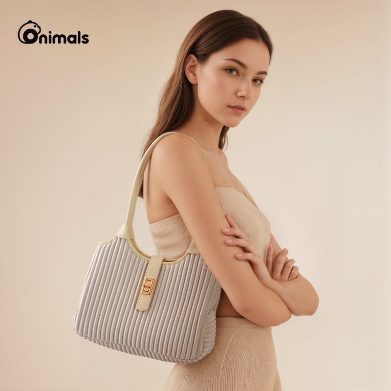 onimals空气感中号菜篮子2025新款大容量高级感通勤手提水桶包
