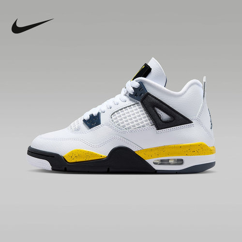 Nike耐克女鞋Jordan 4 AJ4巡回黄时大童休闲运动篮球鞋408452-102