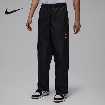NIKE耐克男裤2026春新款飞人印花百搭宽松梭织休闲长裤IF1813-010
