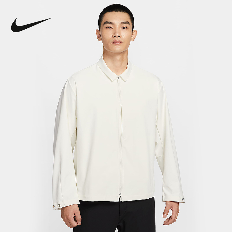 耐克男子外套夏秋新款防晒皮肤衣梭织防风翻领运动夹克IF2868-133