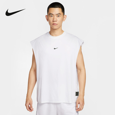 Nike耐克男子夏季新款训练篮球速干印花透气运动背心HV1889-100