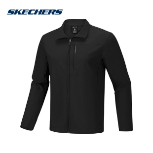 Skechers斯凯奇2026夏季男士运动休闲针织夹克外套 P226M085/0018
