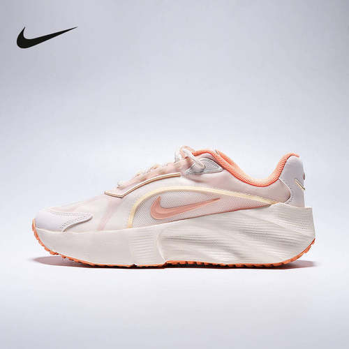 NIKE耐克女鞋粉色休闲鞋新款AURA EDGE透气减震运动鞋HQ7025-104